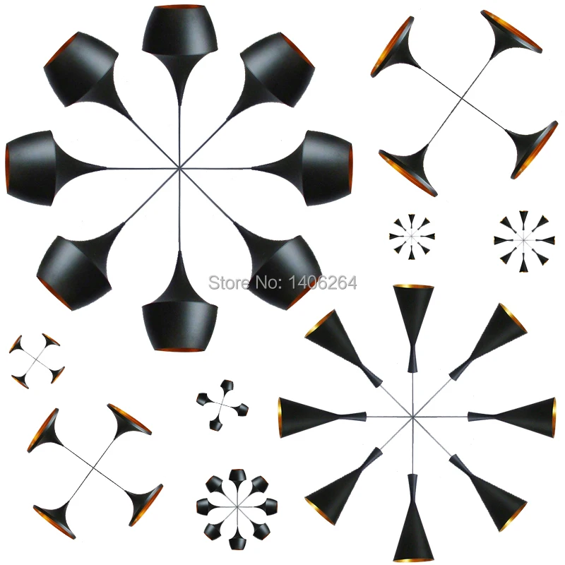 Винтажный Эдисон промышленный алюминиевый музыкальный инструмент украшение