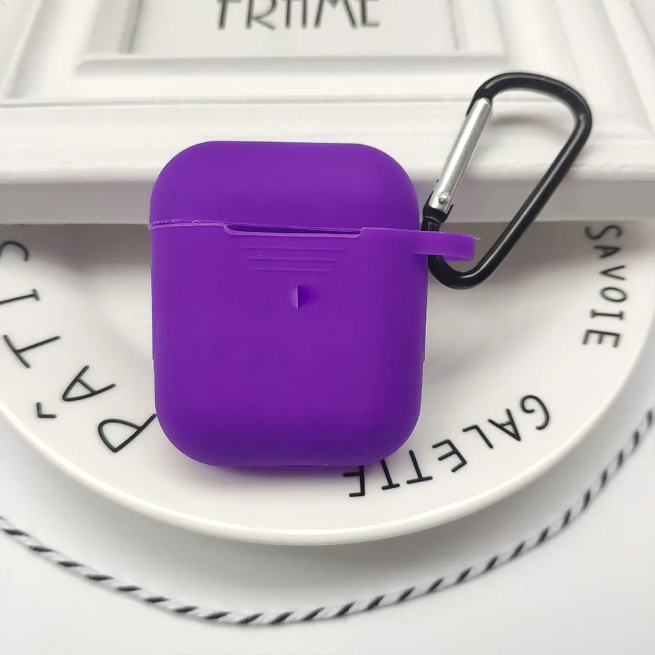 Для Airpods аксессуары силиконовый защитный чехол Bluetooth беспроводные наушники чехол для Apple Air pods чехол зарядная коробка fundas