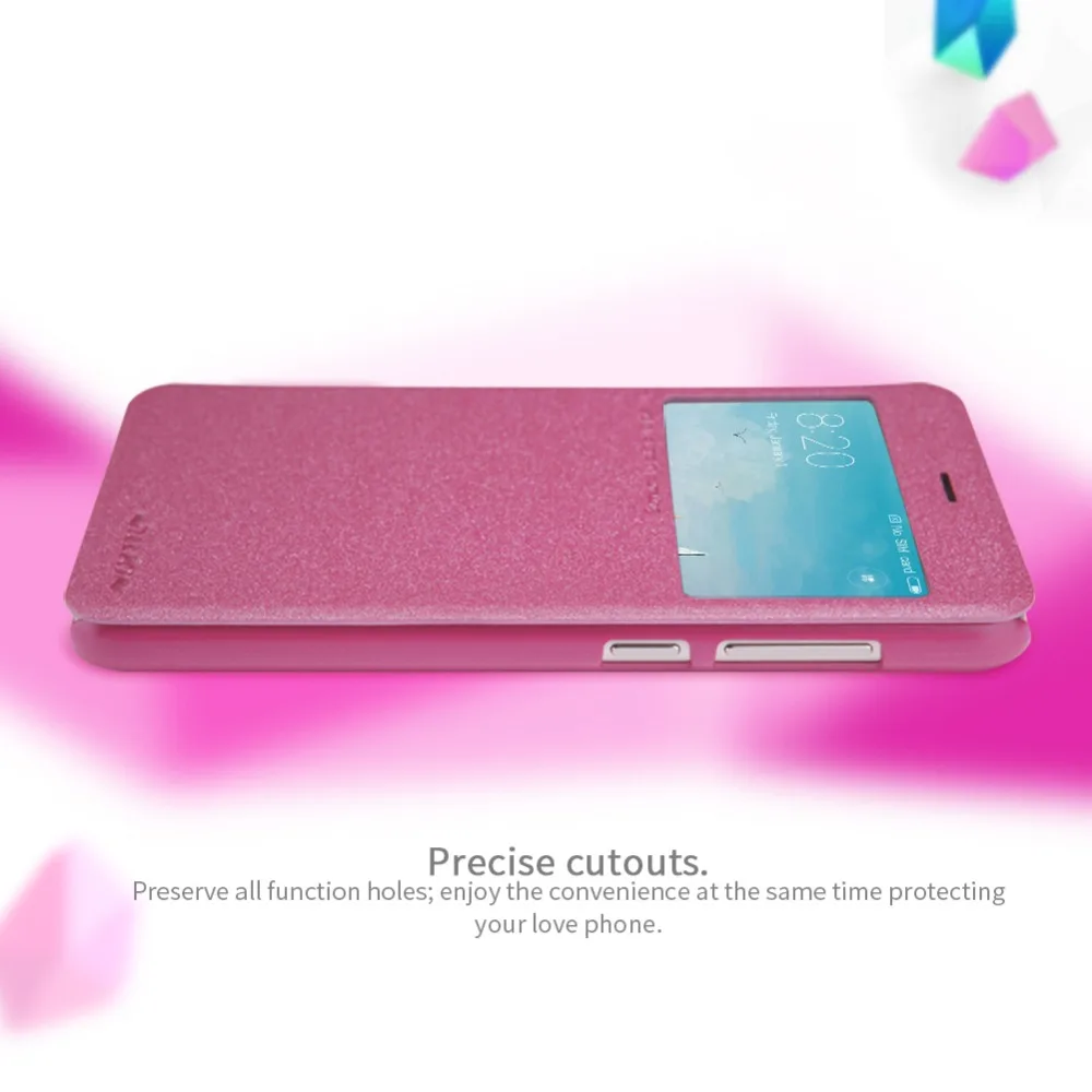 Чехол для Xiaomi Redmi 4x NILLKIN sparkle искусственная кожа откидная крышка смарт проснуться