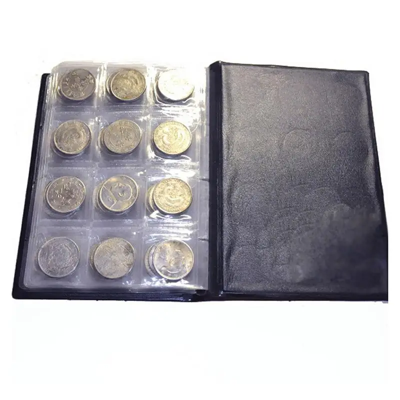 1 шт. случайный цвет! Полезный кошелек 120 монет коллекционный альбом для хранения