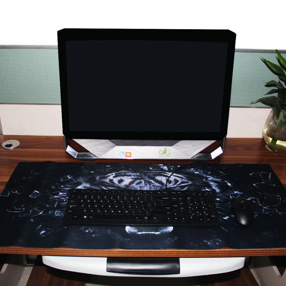 Расширенный игровой коврик для мыши XXL Прошитые края водонепроницаемый широкий и