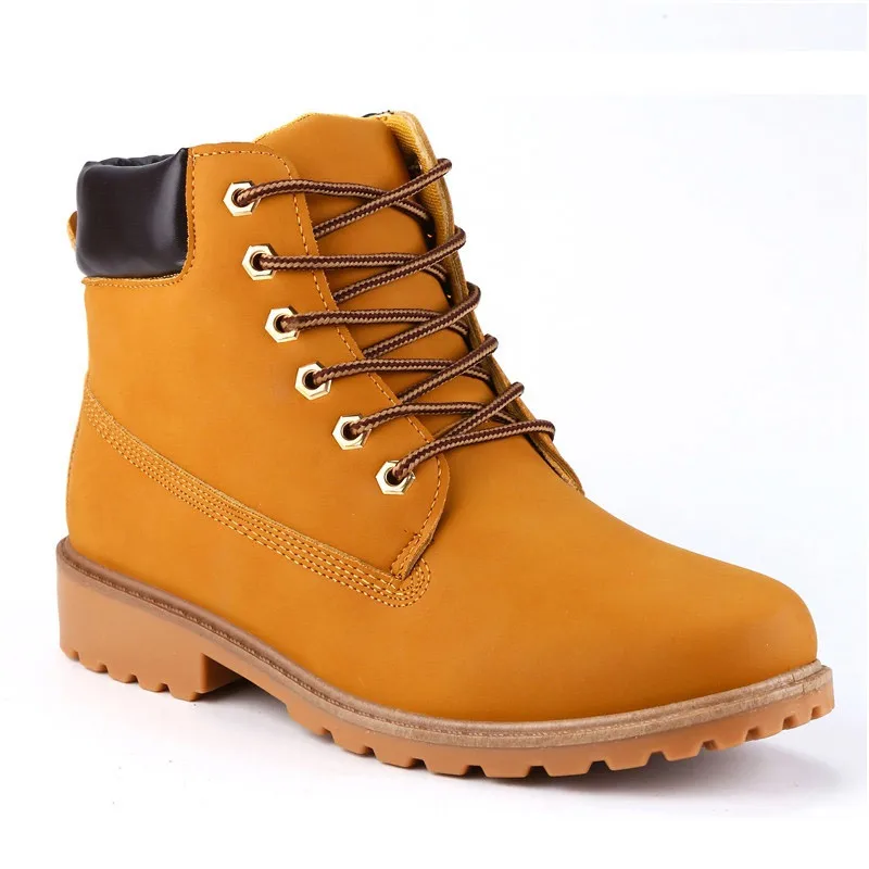 MVP BOY Faux Suede Leather Men Boots Spring Autumn And Winter Man Shoes Ankle Boot Men's Snow Shoe Work Plus Size 39-46 | Обувь
