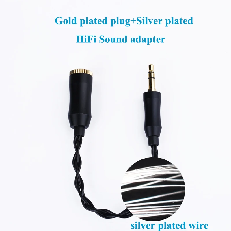 Hi-Fi Кабель-адаптер для наушников 2,5 мм 4,4 мм сбалансированный Женский Мужской 3,5 мм папа AUX провод для мамы для SONY плеер посеребренный провод