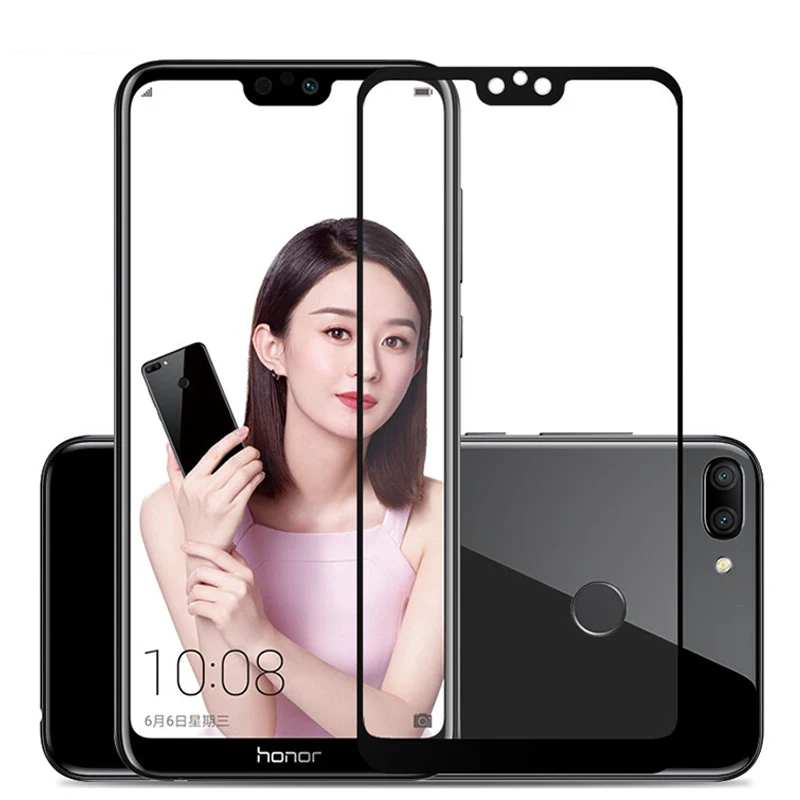 Закаленное стекло с полным покрытием для Huawei Honor 9N защитная пленка экрана |