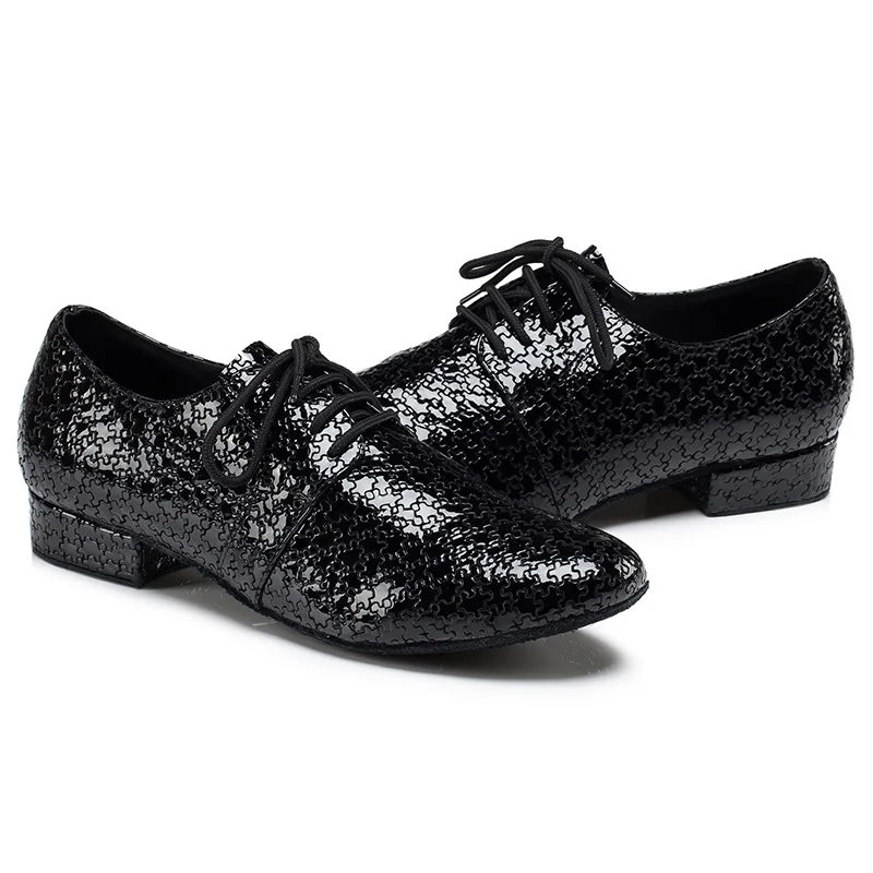 Обувь для латинских танцев Мужская Уличная обувь с мягкой подошвой и квадратным