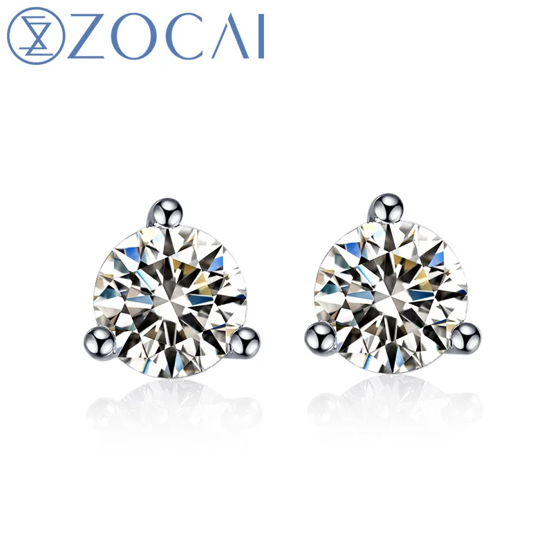ZOCAI трендовые очаровательные натуральные 0 50 CT H/SI сертифицированные ювелирные