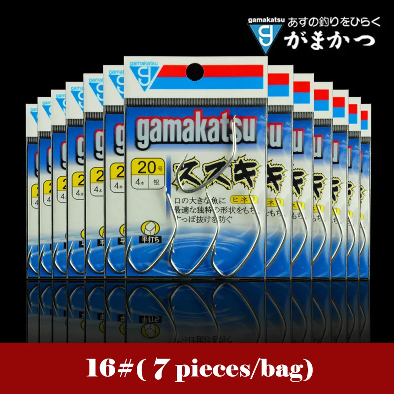 16 Япония Gamakatsu CISZ0 рыболовные крючки с колючим дизайном окунь крючки серебряный цвет разный Размер 15#-20 - Цвет: 16