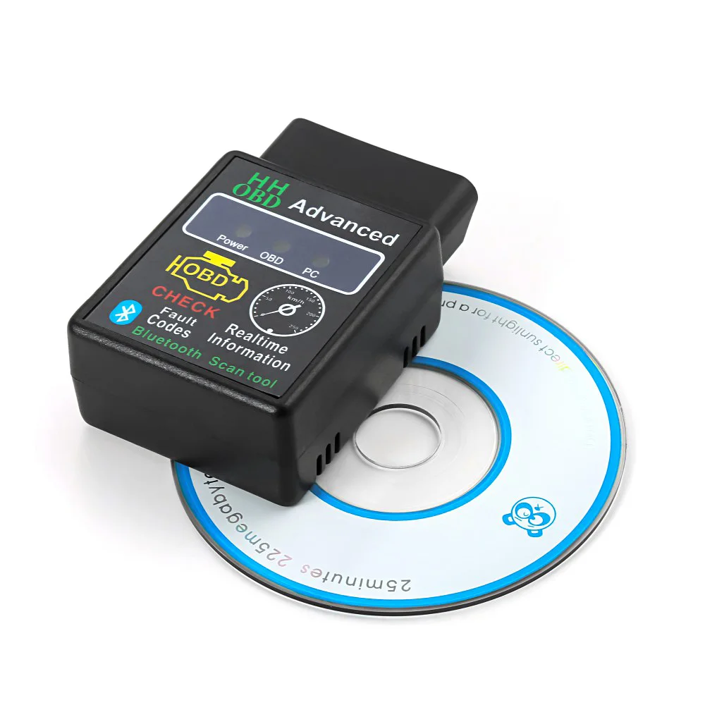 диагностика автомобиля БД ELM327 Bluetooth OBD2 OBDII CAN BUS Check Engine Авто диагностический