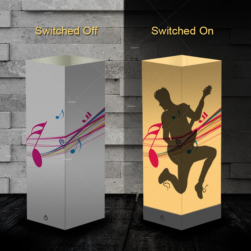 Музыка наркомании электрическая бас-гитара плеер сенсорный ночник как хорошие