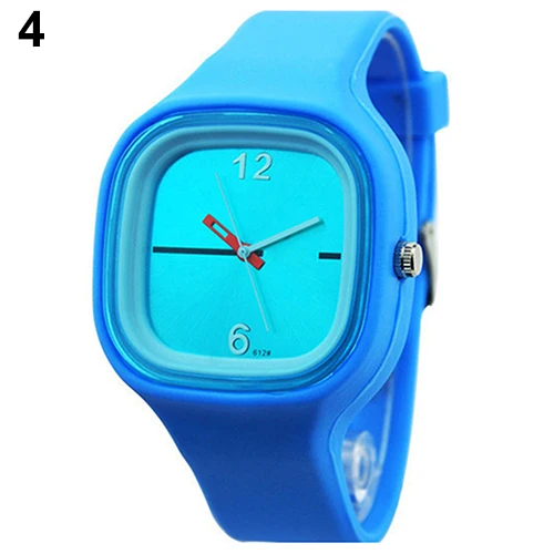 Горячая 11 видов цветов красочные Мужские Женские часы унисекс желе силиконовые