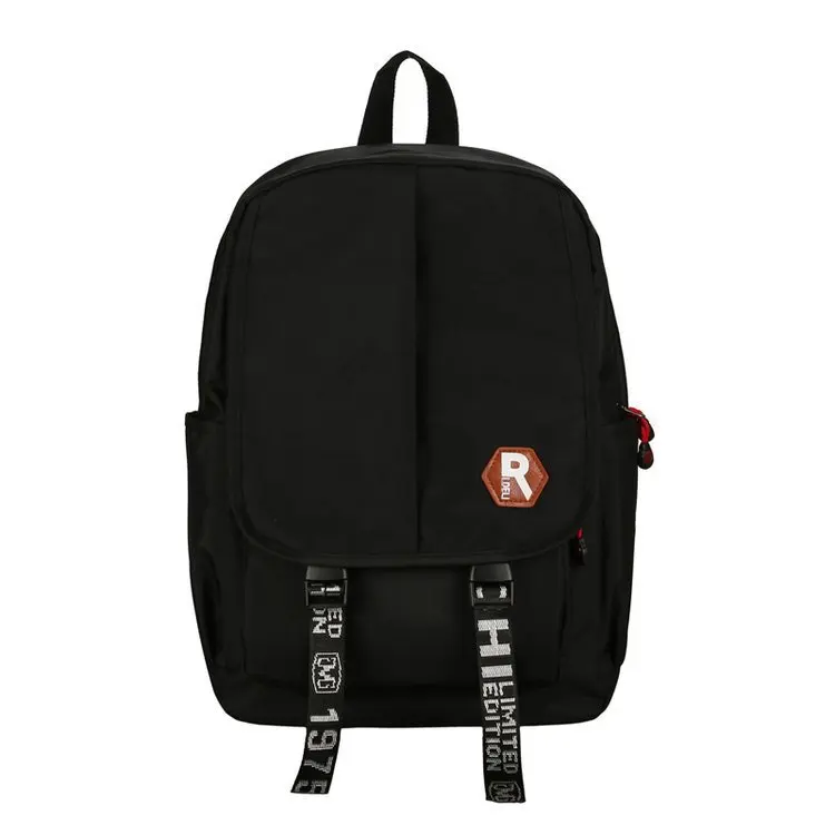 

Tide Men And Women Both Shoulders Package anti theft Backpack Concise Will Capacity School Wind 2019 Backpack