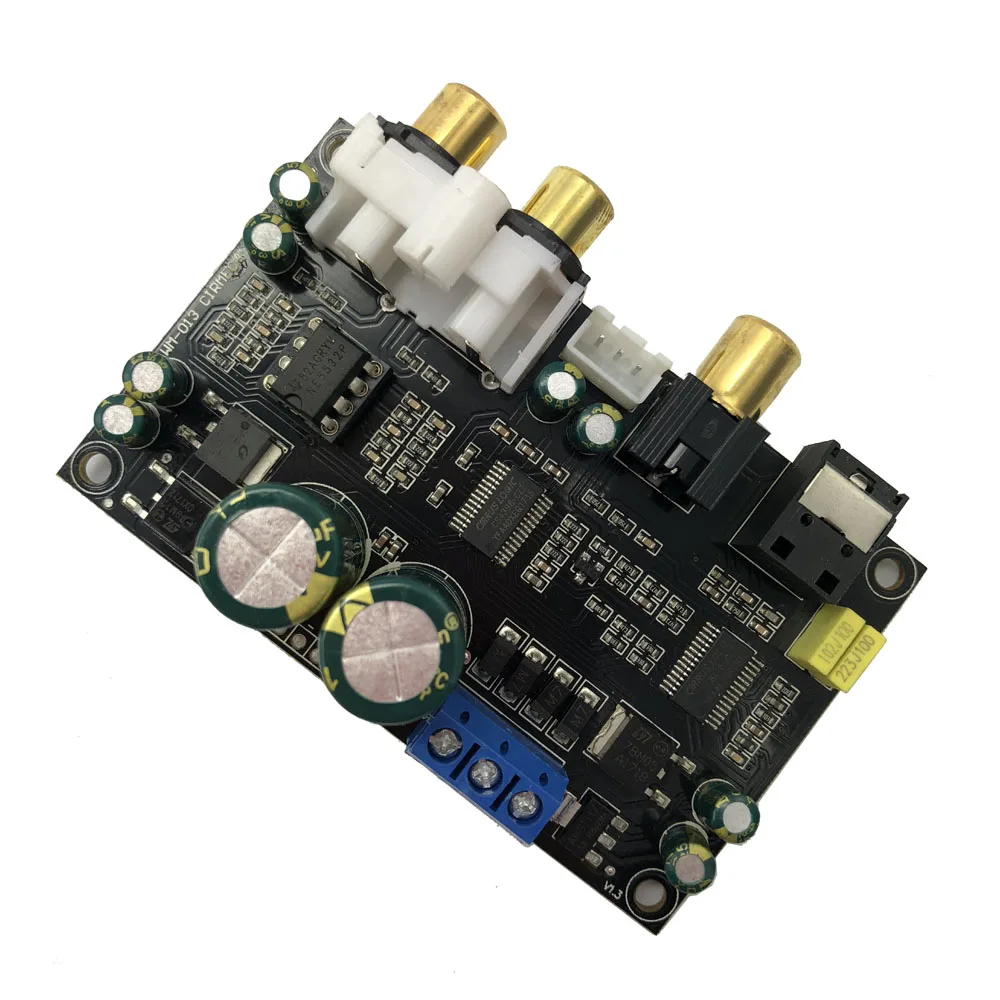 Lusya CS8416 CS4398 цифровой интерфейсный модуль DAC плата оптический коаксиальный вход, DAC декодер плата 24 бит 192 к AC 12 В A1-001