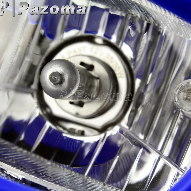 Фара синяя для мотокросса 12 в 35 вт Yamaha YZ YZF 125 250 XT TTR WRF DT|headlamp 12v|headlamps for motorcyclesheadlamp