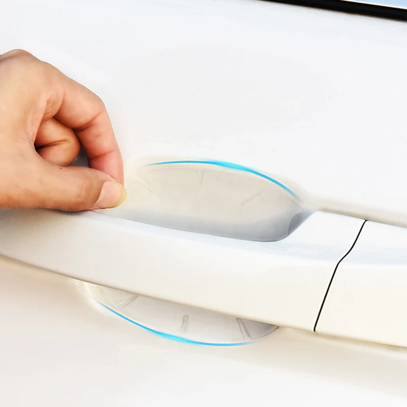 5Pcst Защитная пленка для автомобильных ручек внешняя прозрачная наклейка Porsche Cayenne