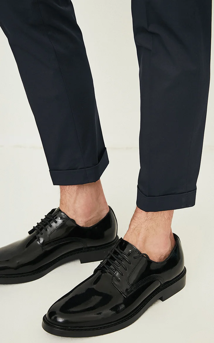 Jack Jones мужские хлопковые повседневные брюки для отдыха бизнес девять минут брюки мужские офисные брюки | 218314513