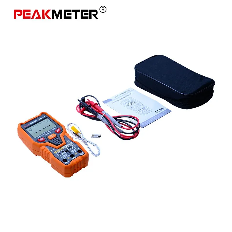 

PEAKMETER DC/AC Smart Full Auto Range Digital Multimeter NCV Frequency Temperature Capacitance Tester PM8247S/PM8248S