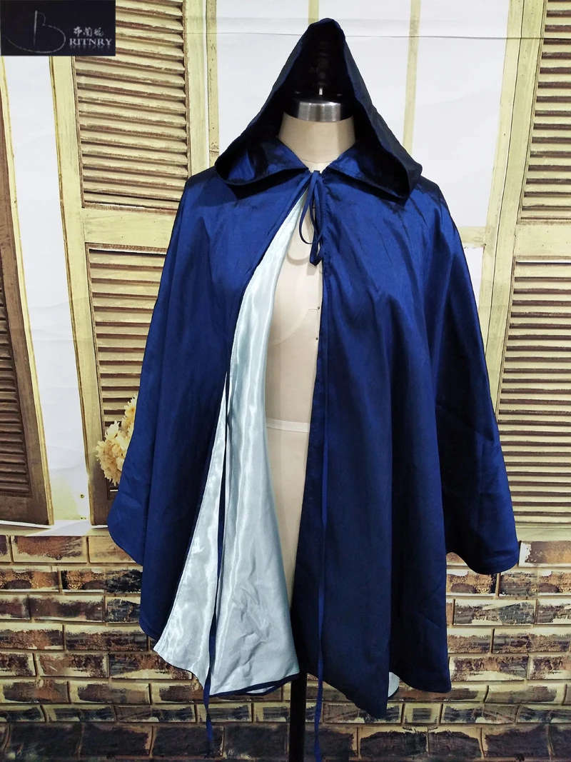 Женская накидка на свадьбу Элегантные зимние аксессуары из тафты синего