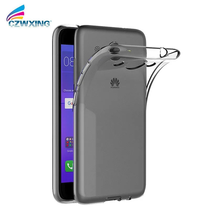 Для Huawei Y3 2017 силиконовый прозрачный Футляр TPU чехол для телефона CRO U00 L02 L23 Y 3