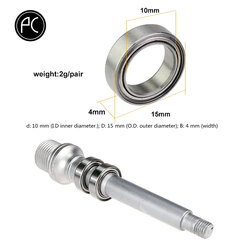 2 шт. подшипники для педали велосипеда из нержавеющей стали|Педаль велосипеда| |