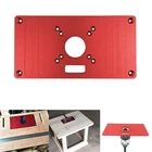 Алюминиевый Настольный фрезерный станок, вставная настольная пластина для деревообрабатывающих скамейков, настольная пластина для фрезерного станка для RT0700C, универсальная