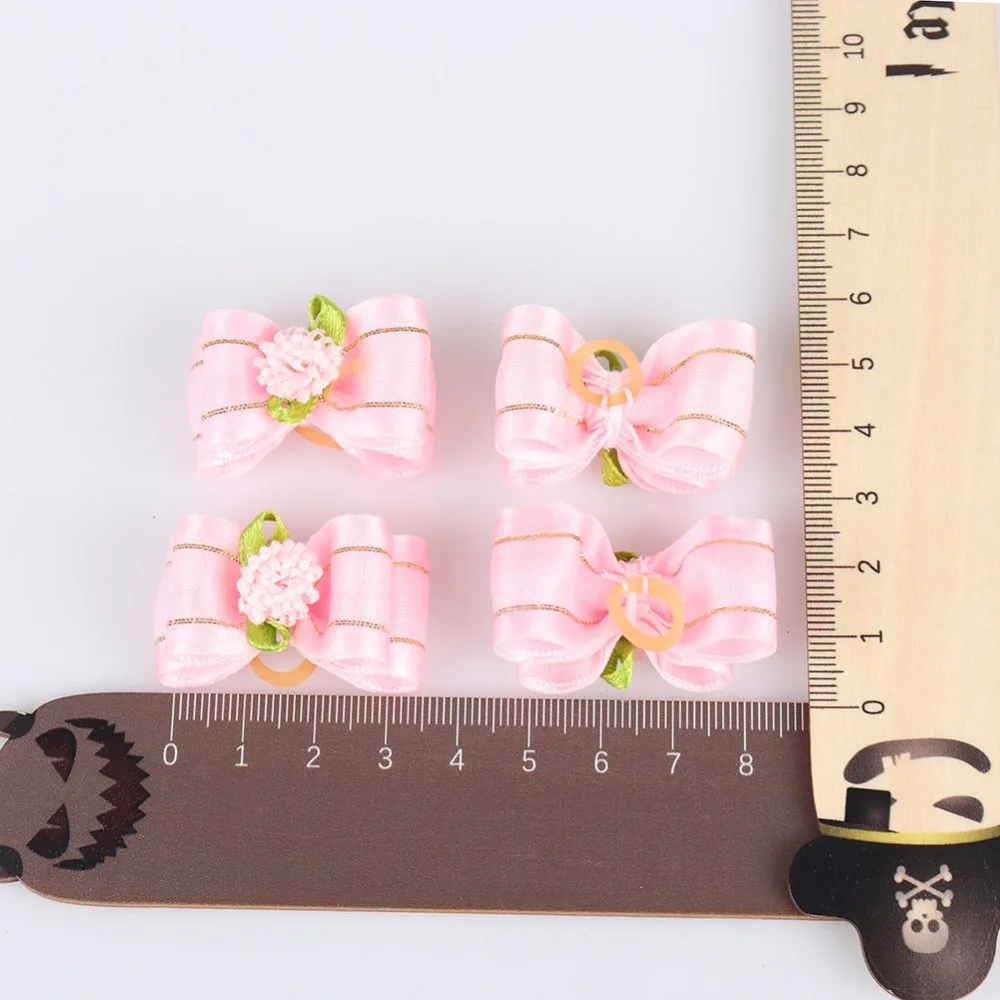 Травмированный маленький банты для собак Щенок йоркширского терьера аксессуары