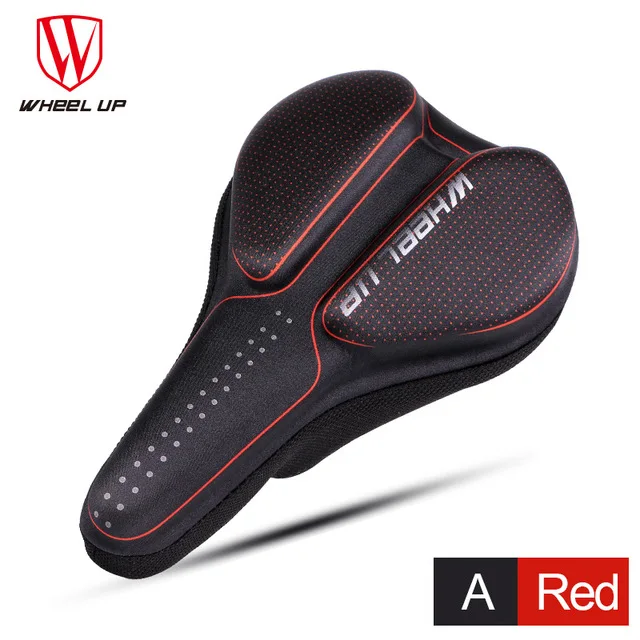 fanxing red Колесо вверх для велосипеда из силикона переднее седло Крышка MTB Горная дорога велосипед мягкий удобный гель колодки подушка крышка Седло части велосипеда - Цвет: fanxing red