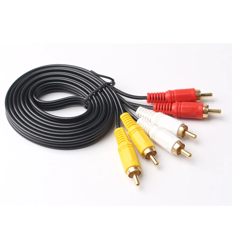 ULT-Best 3 RCA-3RCA аудио-видео кабель штекер-штекер 3RCA-3RCA AV провод для DVD ТВ-приставки 1 5 м