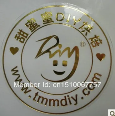 wholesale Free Shipping By Fedex Customize LogoTransparent PVC Sticker Label Custom Gold Logo 0r Silver Round shape | Дом и сад