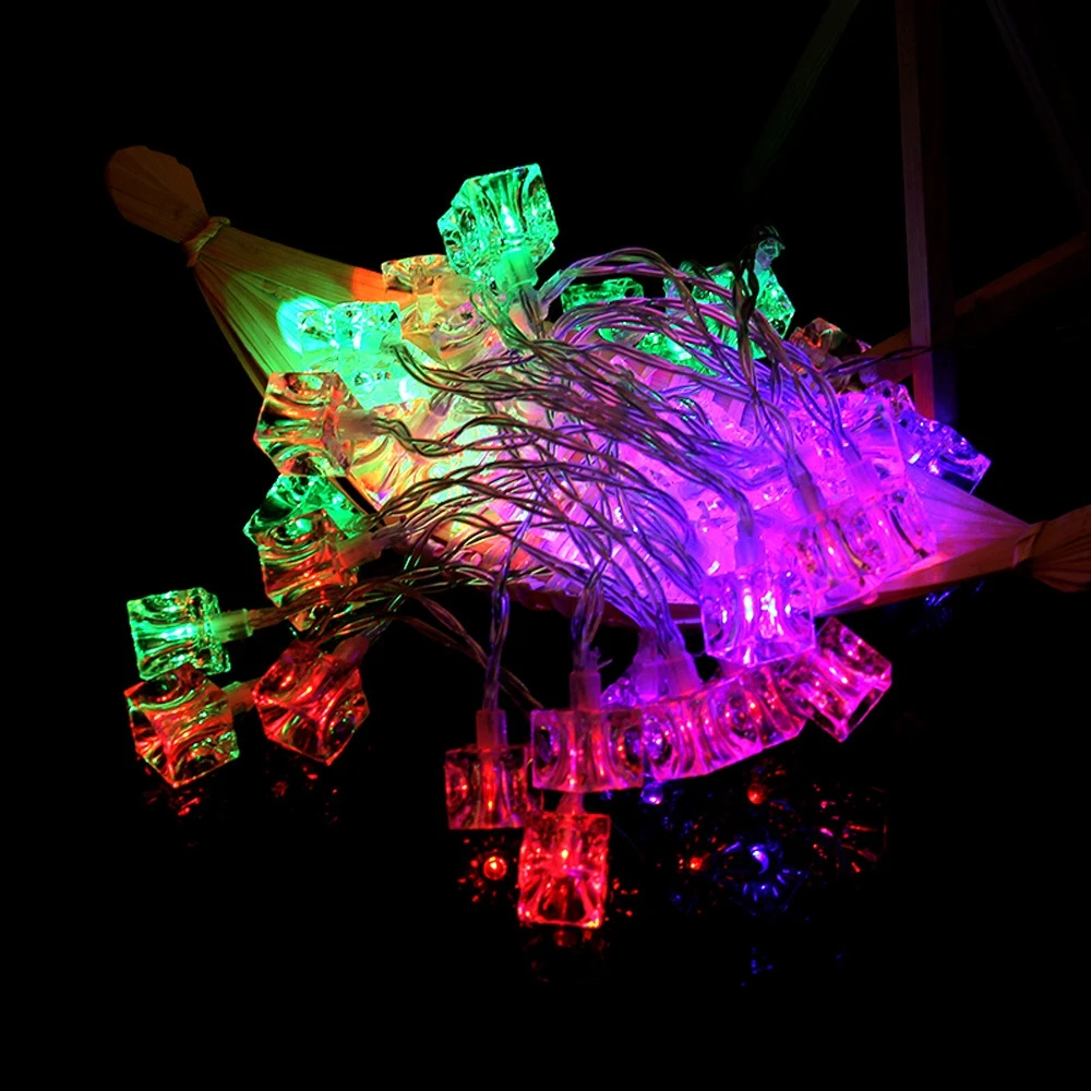 BRELONG Водонепроницаемый 4 м 28LED декоративные рождественские фонарики RGB ЕС Plug