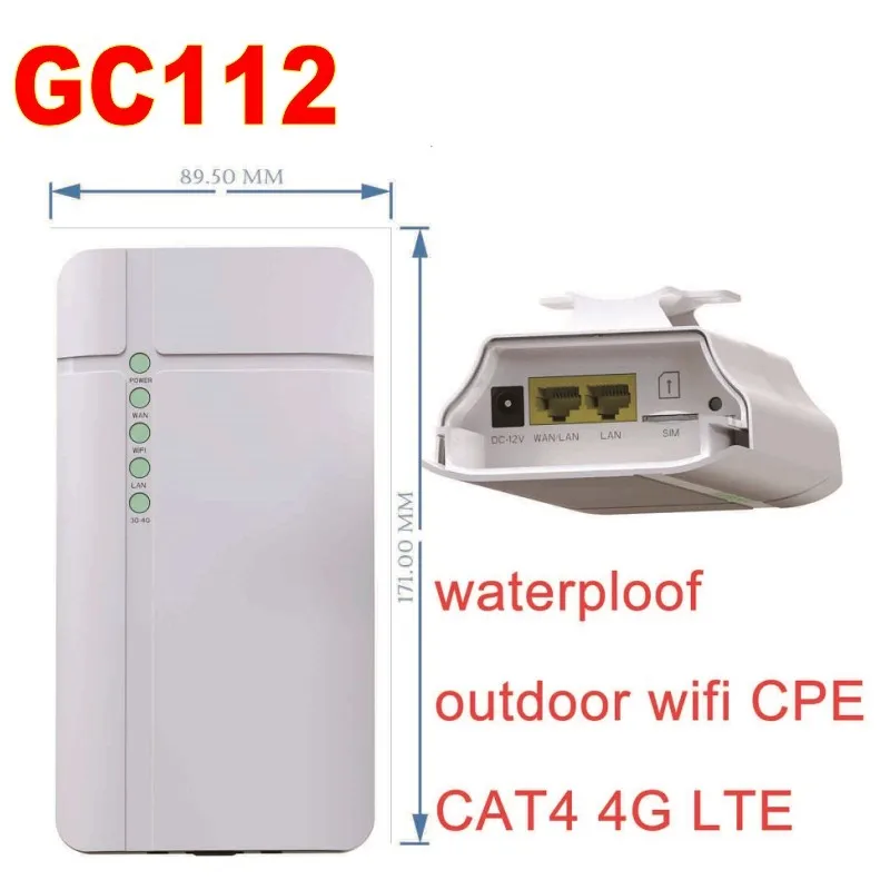 Беспроводной промышленный водонепроницаемый Wi Fi роутер GC112 4G CPE Lte|Беспроводные