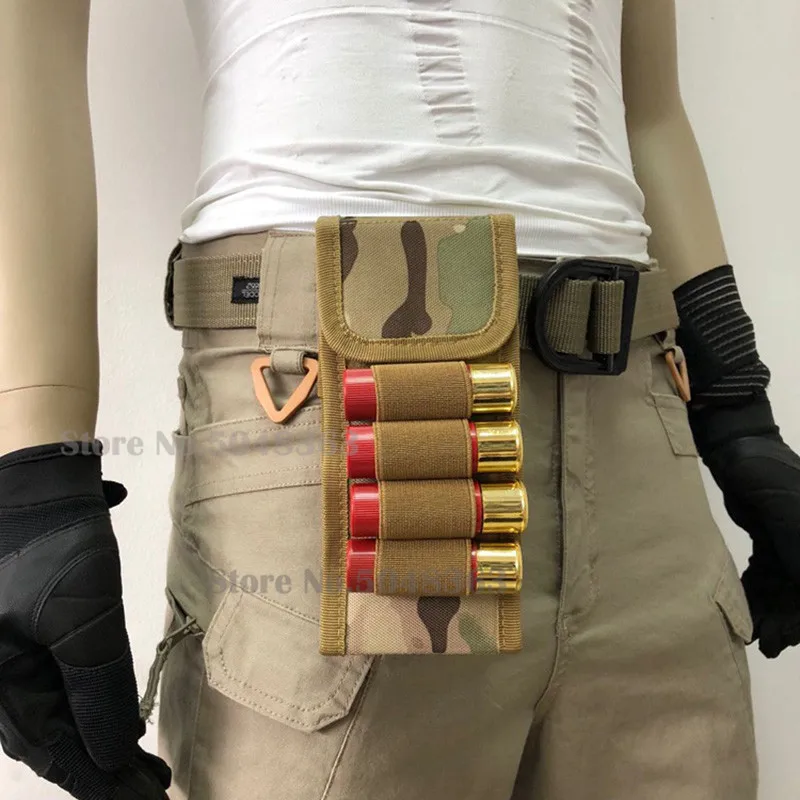 Molle тактический 16 круглый 12GA 12 калибра боеприпасы, патроны для перезарядки ружья журнал патронташи сумка охотничьи боеприпасы мешок