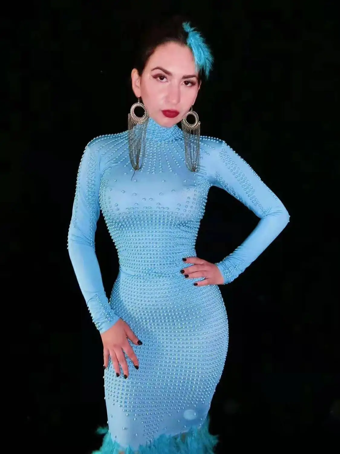 Роскошное женское свадебное длинное платье с кристаллами соблазнительные