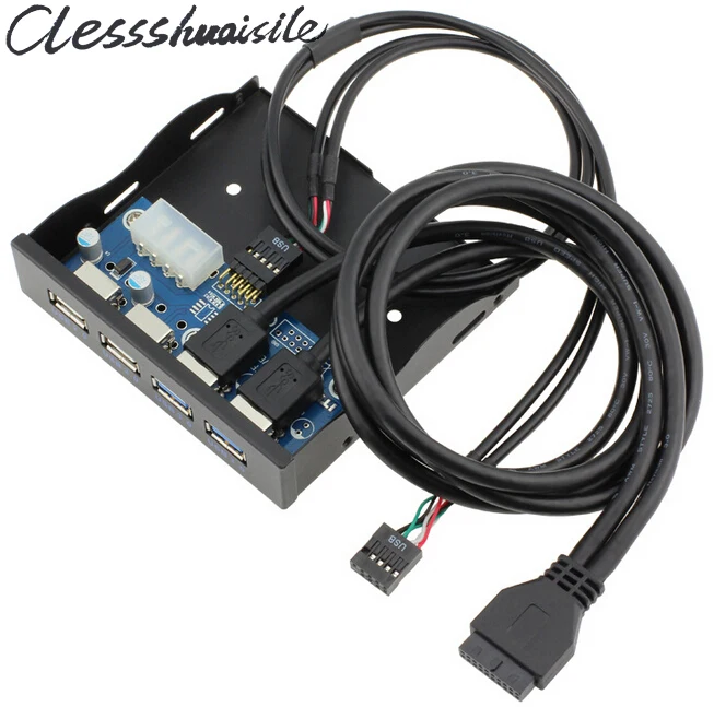 Для рабочего стола сделай сам 3 5-дюймовый флоппи-драйв 20 Pin 4 порта USB 5 +