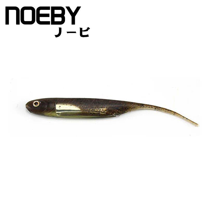 NOEBY 4 шт./лот Мягкая приманка 100 мм/3 г рыболовные приманки плавающие 3D Iscas