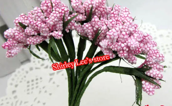 96 пучков = 1152 шт. х миниатюрные веточки для украшения коробок цветы смешанные 4