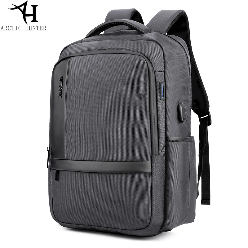 Men's Shoulder Bag Gray Color Laptop Large Capacity Travel USB Charging Smart Backpack Waterproof Nylon B00120 | Багаж и сумки