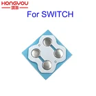 Мембранные наклейки для ключей ABXY, 10 шт., набор для замены электро-кнопок D PAD и кнопки ABXY для Nintendo Switch