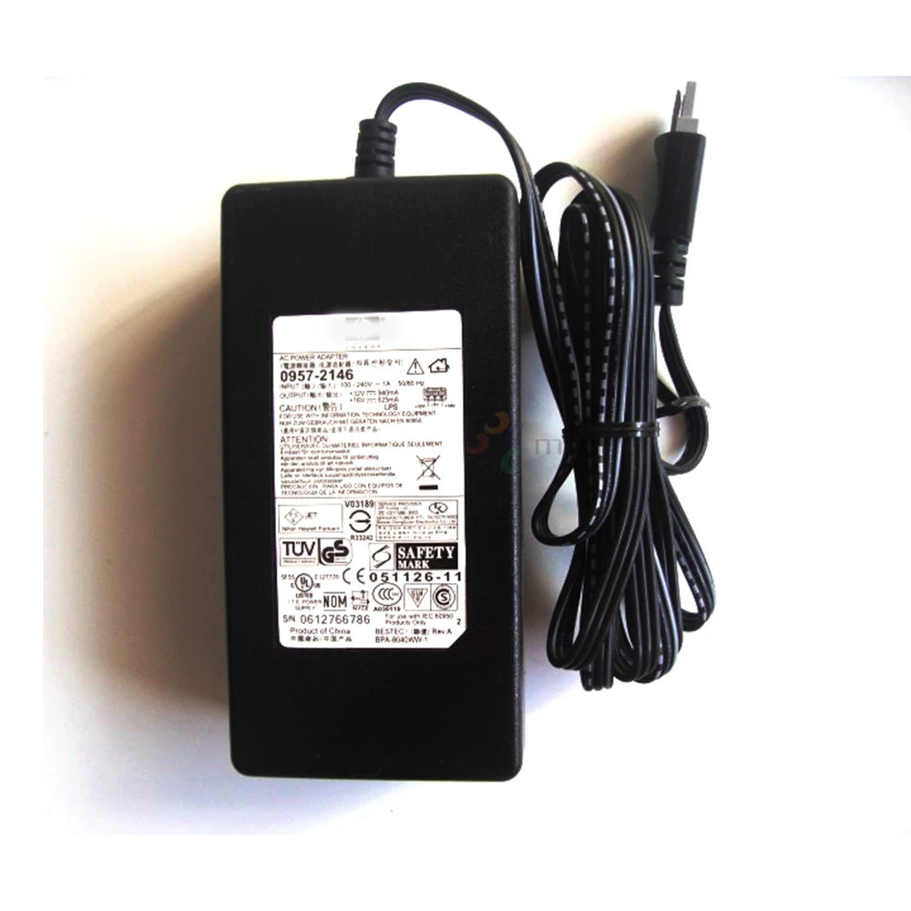 0957 2146 32V 940mA и 16V 625mA 3 контактный переменного тока Мощность адаптеры для HP принтер