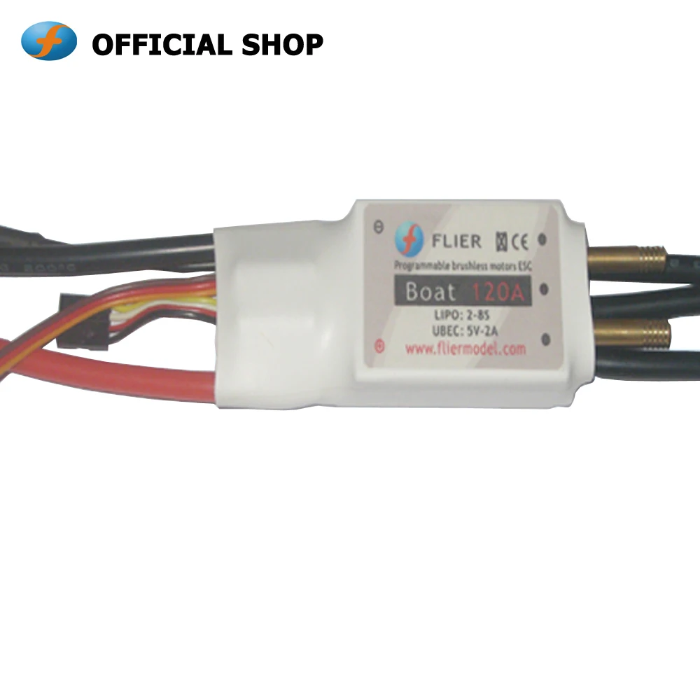 Flier бесщеточный 8S 120A ESC для радиоуправляемой лодки + программная коробка | Игрушки
