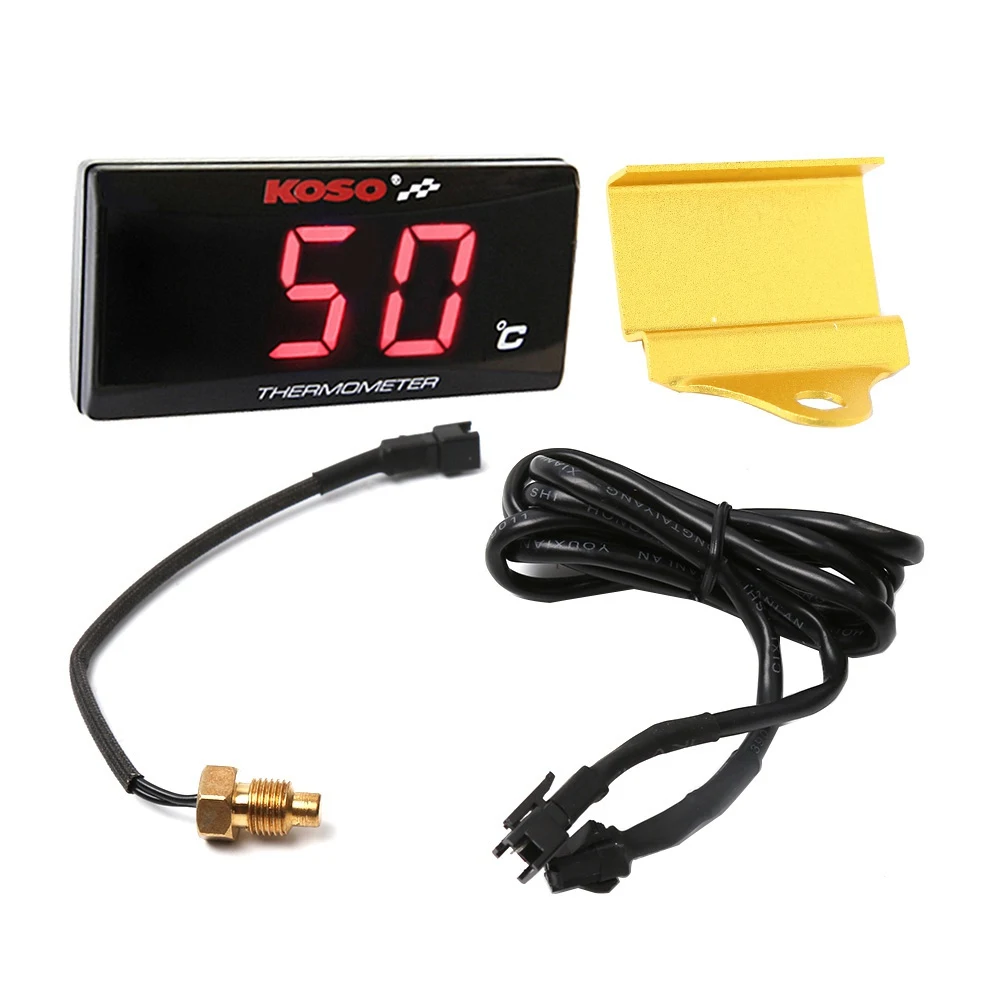 red light gold SMOK для KOSO Yamaha XMAX NMAX TMAX универсальный двигатель инструменты термометр Температура воды цифровой дисплей Калибр метр - Цвет: red light gold