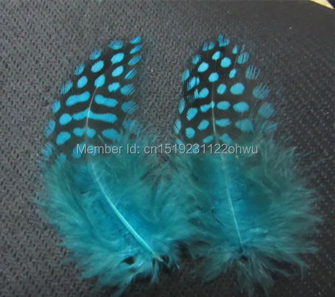 Оптовая продажа 20 шт. высококачественные красивые синие перья птицы 4-8 см/2-3 дюйма