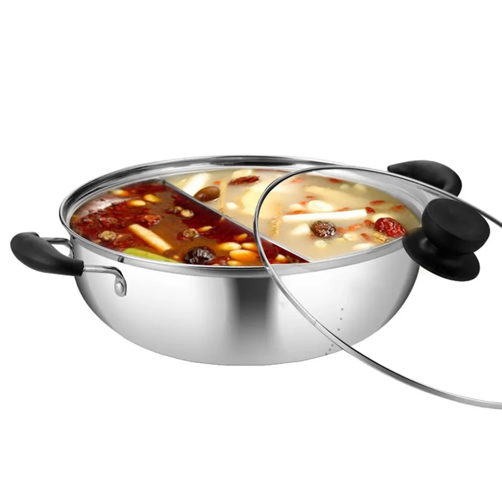 MYLIFEUNIT Shabu горячий горшок двухсторонний Yin Yang из нержавеющей стали разделитель суп