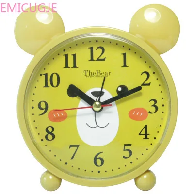 Креативные прикроватные часы Destop для детей розовые фиолетовые зеленые Желтые