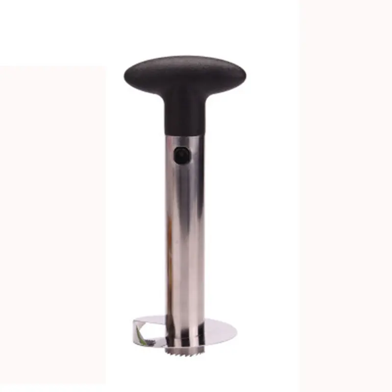 1 шт. нержавеющая сталь, легкий в использовании приспособления для чистки овощей и фруктов ломтерезка для ананаса нож резак Corer кухонный инвентарь для тонкой нарезки 104 - Цвет: black