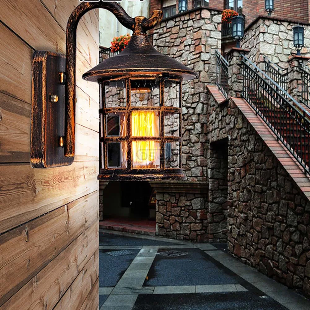 светильник настенный Из Металла Водонепроницаемый открытый чердак бра для