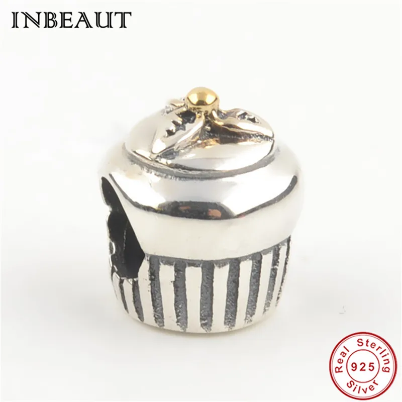 CS250 925 стерлингового серебра Птица Дом цыпленок украшения с перьями fit Pandora браслет Нежный S925 Выход пара торт бусины в форме сердца подарок - Окраска металла: CS250