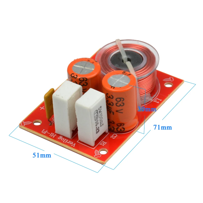 AIYIMA 2 шт. сторонний 80 Вт цепь фильтра динамика высокочастотный делитель басов