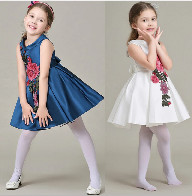 Девушки одежда девочки платье принцессы 2016 высококачественный Принцессы Платье