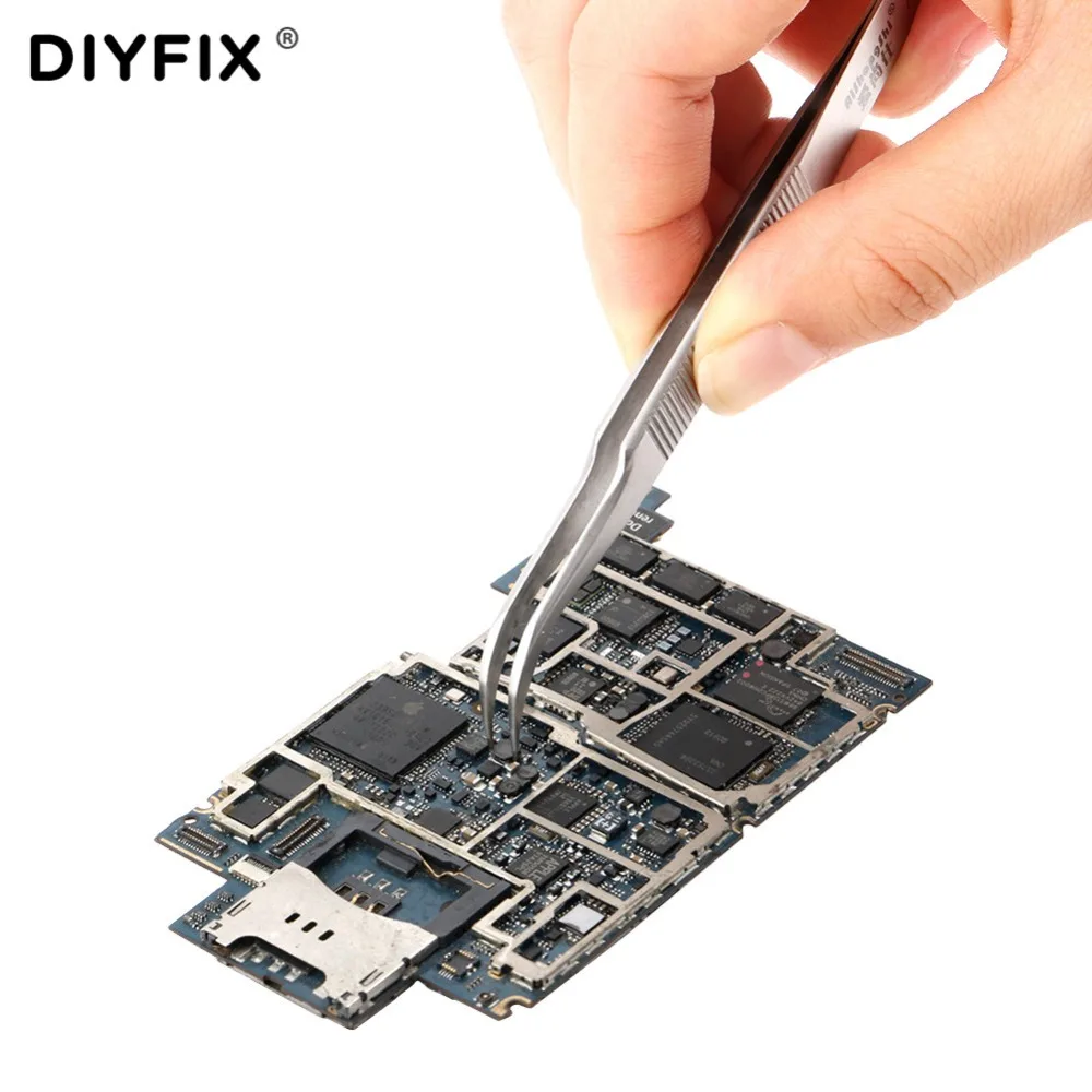 DIYFIX точные пинцеты для электроники промышленные антистатические прямые