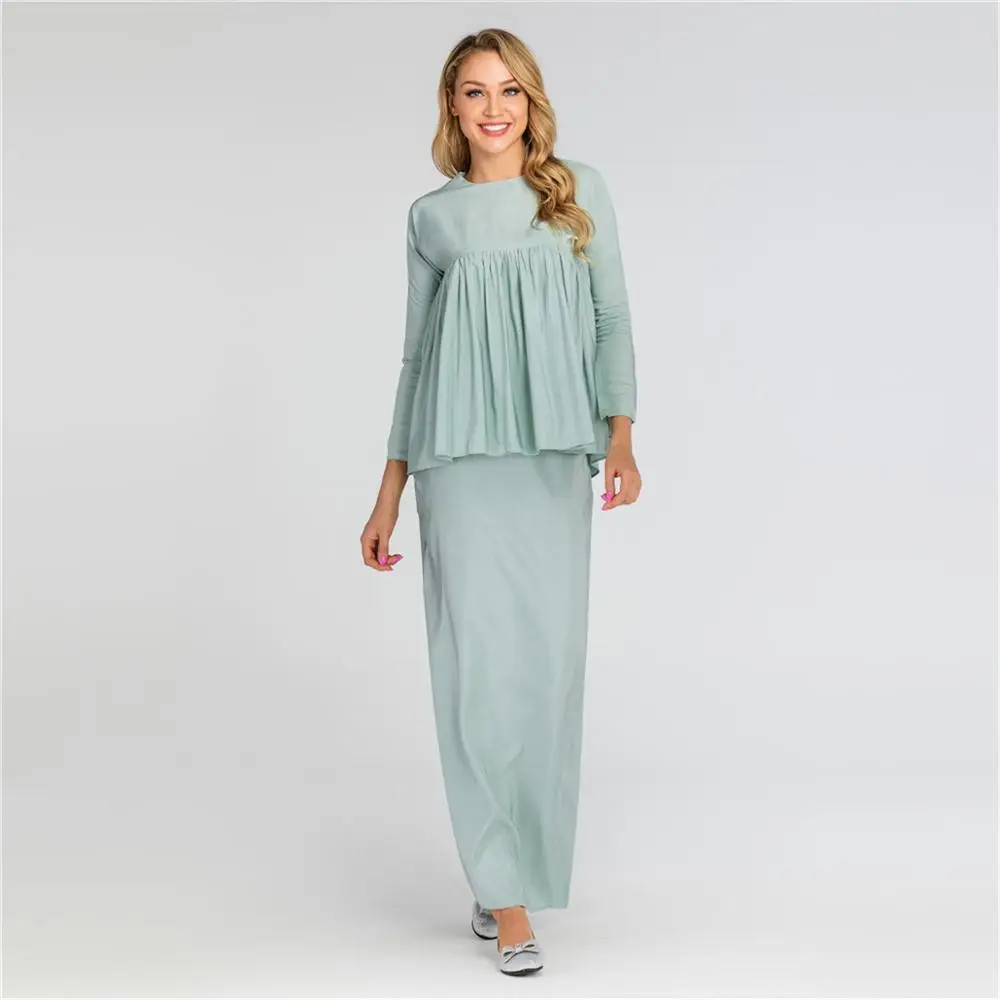 Женский комплект из 2 предметов Abaya мусульманское кимоно Индонезии